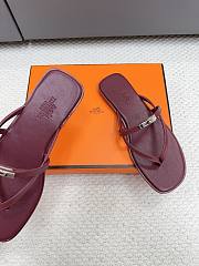  Hermès Miss Red Sandals  - 3