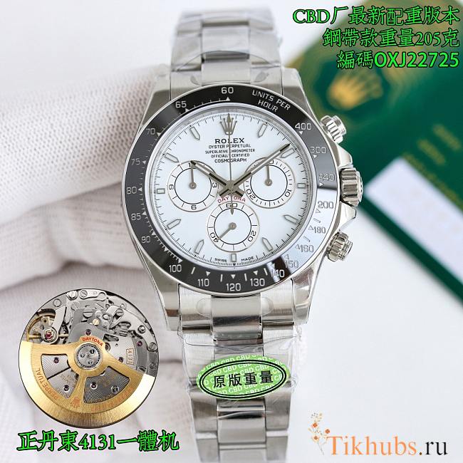 Rolex Cosmograph Daytona White Dial – Black Ceramic Bezel - 1