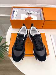 Hermes Bouncing Sneakers Black White - 6