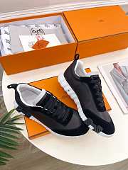 Hermes Bouncing Sneakers Black White - 2