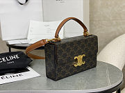 Celine Triomphe Box Top Handle Bag 22x13.5x6cm - 3