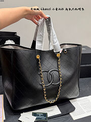 Chanel Large Classic Shopping Tote Black 42x33cm - 2