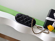 Chanel Suede Shiny Lambskin Quilted Top Handle Clutch With Chain 18-17-6cm - 5