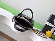 Chanel Suede Shiny Lambskin Quilted Top Handle Clutch With Chain 18-17-6cm - 2