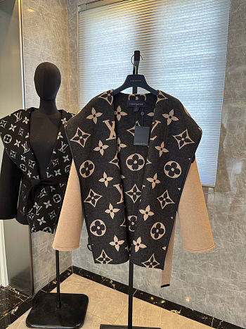 Louis Vuitton Wool Trench Coat Brown