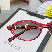  Gucci Horsebit oval-frame sunglasses - 5