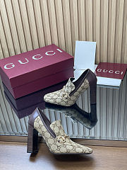 Gucci GG Canvas Horsebit Pumps - 5