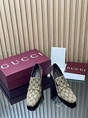 Gucci GG Canvas Horsebit Pumps - 3
