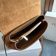  Celine Medium Nino Bag in Nubuck Calfskin camel 25.5 x 18.5 x 10 cm - 5