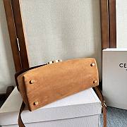  Celine Medium Nino Bag in Nubuck Calfskin camel 25.5 x 18.5 x 10 cm - 3