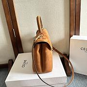  Celine Medium Nino Bag in Nubuck Calfskin camel 25.5 x 18.5 x 10 cm - 2