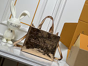  Louis Vuitton Shopper Tote MM Monogram Mirror Copper 25x19x11cm - 1