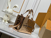  Louis Vuitton Shopper Tote MM Monogram Mirror Copper 25x19x11cm - 3