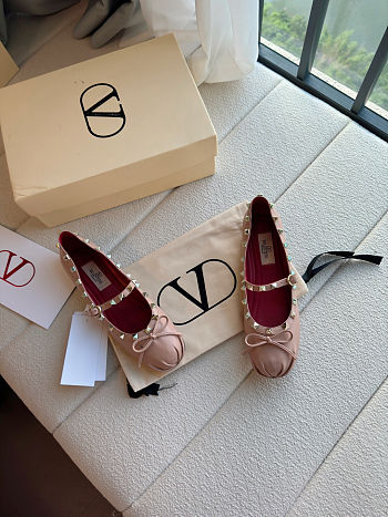Valentino Garavani Mary-Jane Rockstud Ballerina 