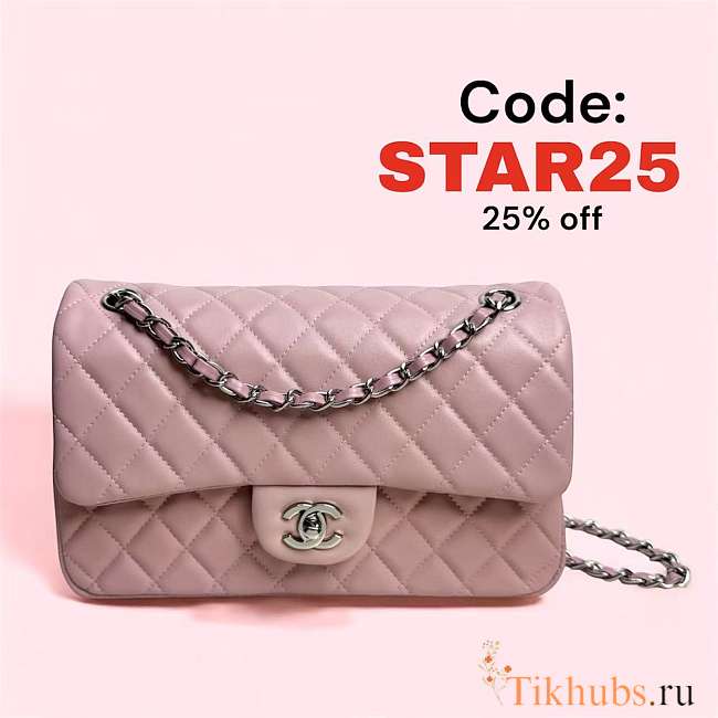 Chanel Flap Bag Pink Caviar Pink Pastel A01112 Size 25.5 x 15.5 x 6.5 cm - 1