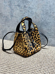 Saint Laurent Le 5 à 7 Baby Bea Leather-Trimmed Leopard-Print Pony-Hair Shoulder Bag 18x15x13cm - 6