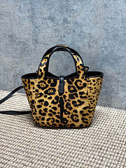 Saint Laurent Le 5 à 7 Baby Bea Leather-Trimmed Leopard-Print Pony-Hair Shoulder Bag 18x15x13cm - 2