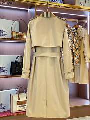  Burberry Check Panel Trench Coat  - 5