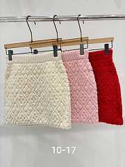 Louis Vuitton Textured Knit Mini Skirt - 2