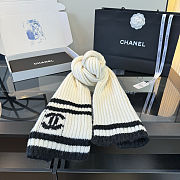 Chanel Ribbed Knit Scarf - 4