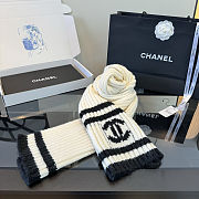 Chanel Ribbed Knit Scarf - 3